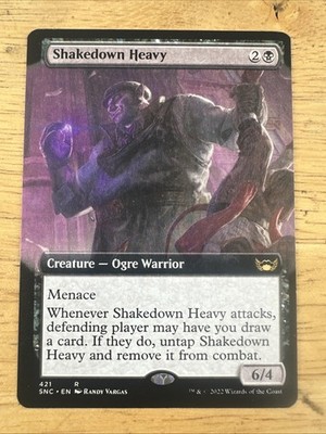 MTG SNC: Shakedown Heavy (Creature Ogre Warrior) Extended Art 421