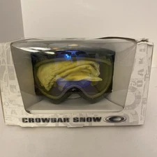 Oakley Crowbar Snow Goggles Jet black. New Open Box