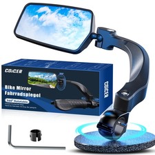 E Bike Mirror Handlebar Mount, 360  Adjustable and 4.66 x 2.46 inches, Black
