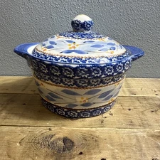 Temptations SERVING DISH Bowl w Lid and Handles Microwave Oven Dishwasher 1 Qt.