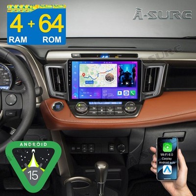 4G+32G Android 14 Autoradio Für Toyota RAV4 2013-2018 Apple Carplay GPS WIFI RDS