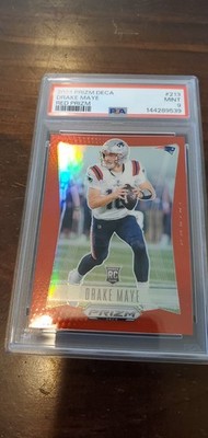 2024 Prizm Deca Drake Maye Red Prizm /199 PSA 9