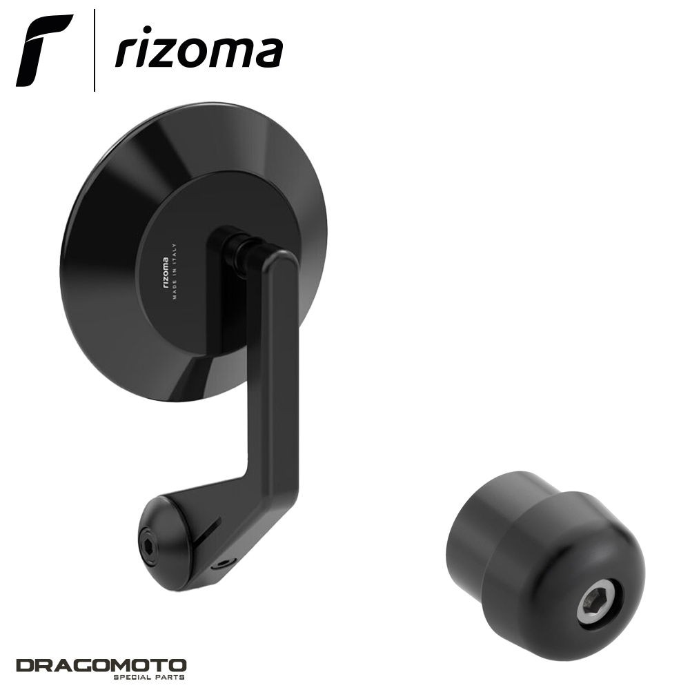 Miroir Rizoma Triumph Street Triple RS finition aluminium anodisé noir