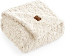 Faux Fur Throw Blanket for Couch Fuzzy Soft Plush Thick Warm Fluffy Reversible