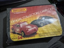 VTG 1983 Matchbox Official Collectors 24 Car Carry Case W/ 25 Hot Wheels