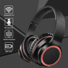 Wireless Bluetooth Gaming Headset Lightweight Over Ear with Built in Mic