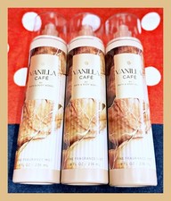 Bath  Body Works Vanilla Caf  Cafe 8 fl oz Fine Fragrance Mist Spray x3