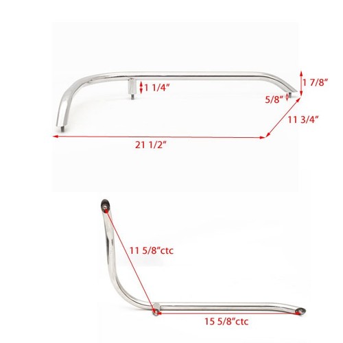 Princecraft Boat Corner Grab Rail 2257 | Stainless Steel 21 1/2 Inch - Bild 3 von 3
