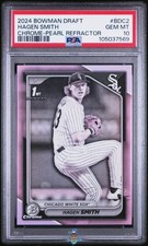 2024 Hagen Smith PSA 10 Bowman Draft Chrome Pear Refractor 1st #BDC2