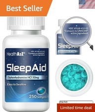 Sleep Aid, Diphenhydramine Softgels, 50mg, Supports Deeper, Restful Sleeping ...