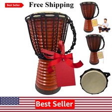 Stylish 6x12 Djembe Drum - Minimalist Design with Goat Skin Head & Hardwood