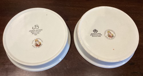 2 Vintage Johnson Bros The Walrus & the Carpenter Ironstone Bowls - Picture 3 of 6