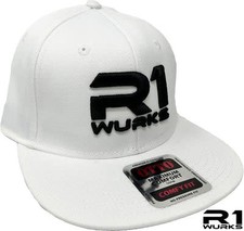 R1-090044-2 CapSB R1 Wurks Premium Snapback Hat-White
