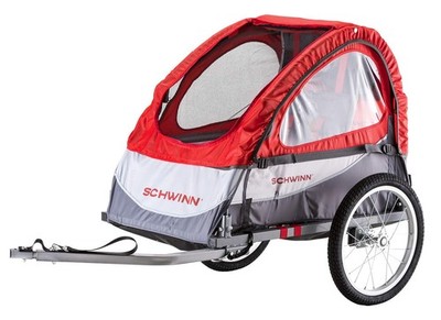 Bike Trailer Single Seat Folding Frame Quick Release Schwinn 13-SC311I Plus Kids