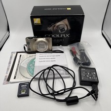 Nikon Coolpix S8100 Gold Compact Digital Camera 12.1MP 10x Zoom Excellent W/ Box