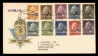 DR WHO 1958 AUSTRALIA CHRISTMAS ISLAND OVPT FDC QEII $1 COMBO M81024