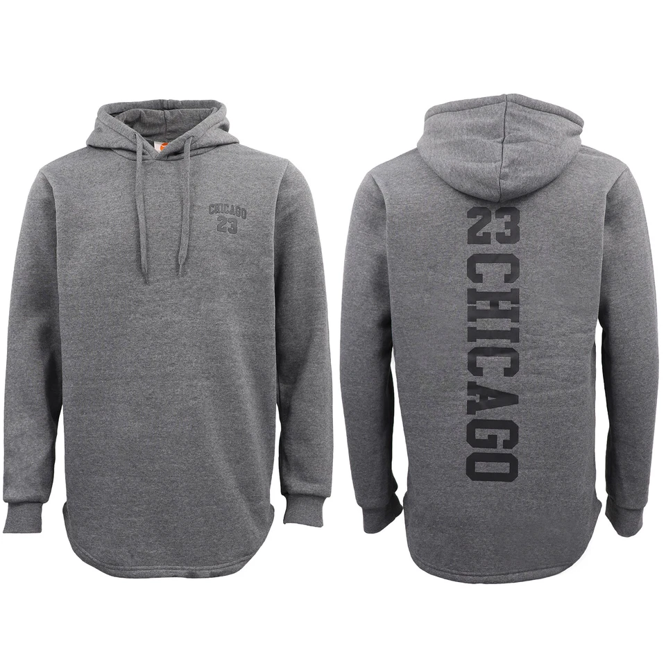 Men's Fleece Pullover Hoodie Jacket Bulls Chicago 23 Sweat Shirt Coat Jersey - image 2 of 4