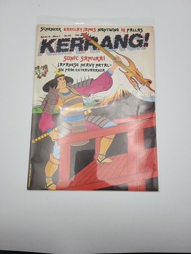 KERRANG! 80s Metal Magazine April May No. 66 70p Japanese Metal Schenker