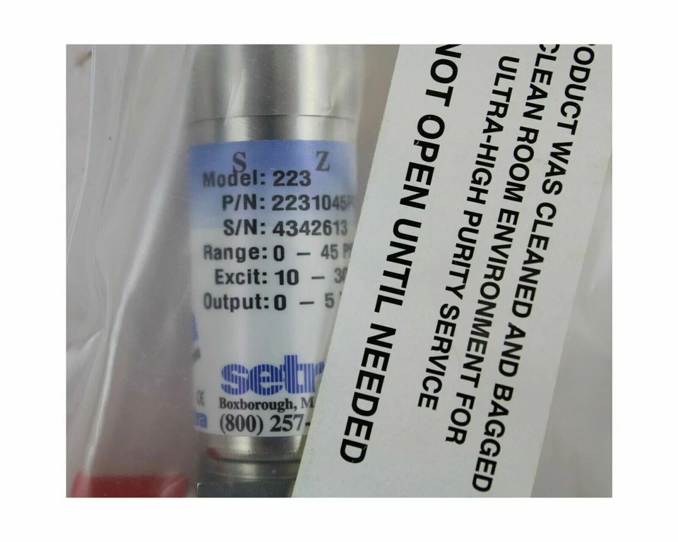 SETRA MODELO 227 TRANSDUCTOR DE PRESIÓN ULTRA ALTA PUREZA 2231045PG3T2BB11F NUEVO Foto 3 de 4