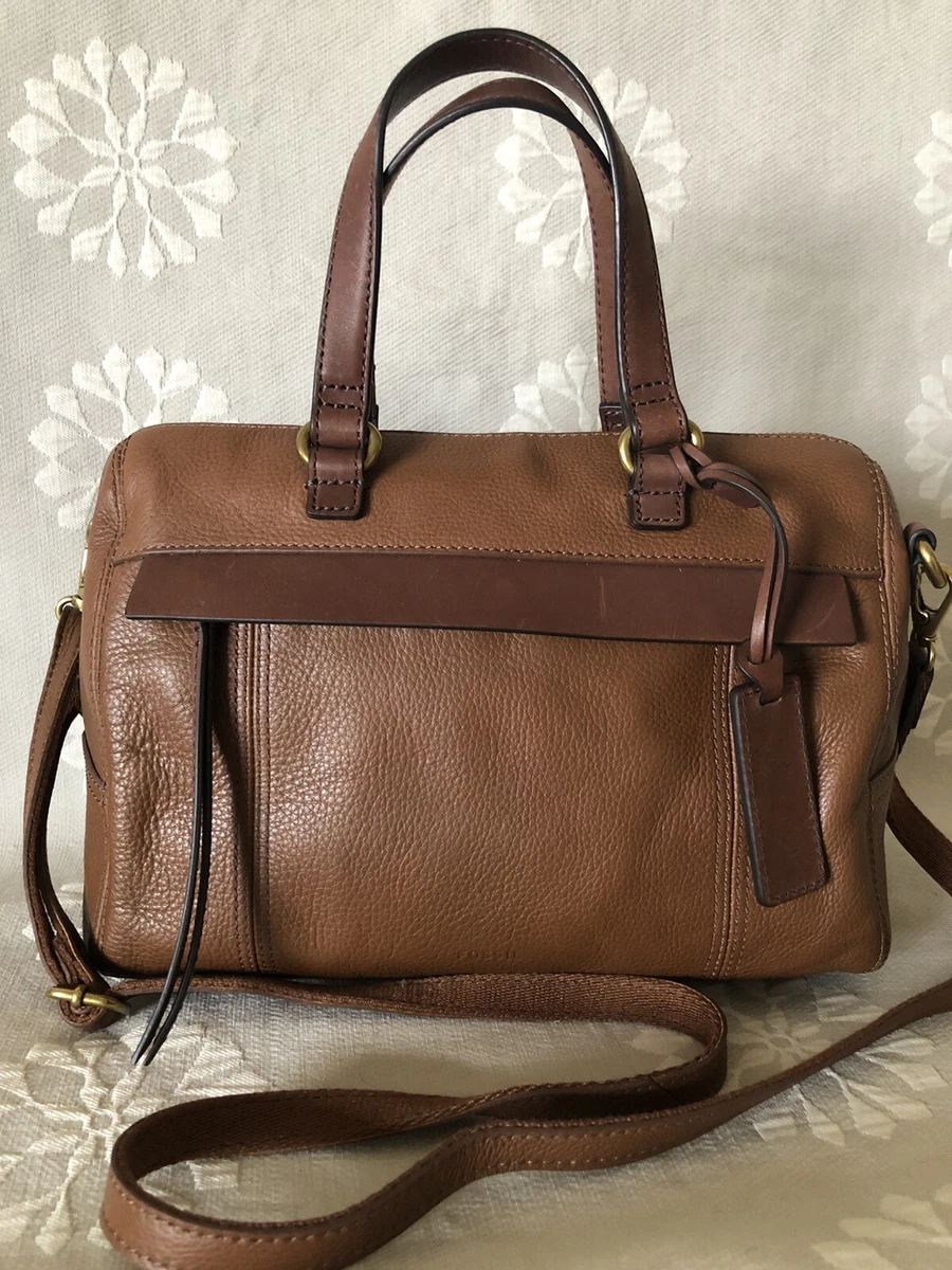 Pebble top leather satchel