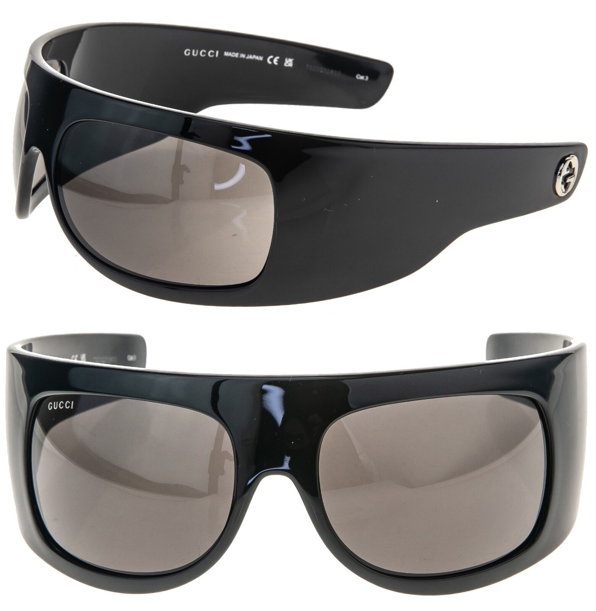 GUCCI 1633 Black Wrap Mask Unisex Fashion Mayhem Headband