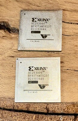 2x Xilinx XC2V3000 BF957 Virtex-II FPGA