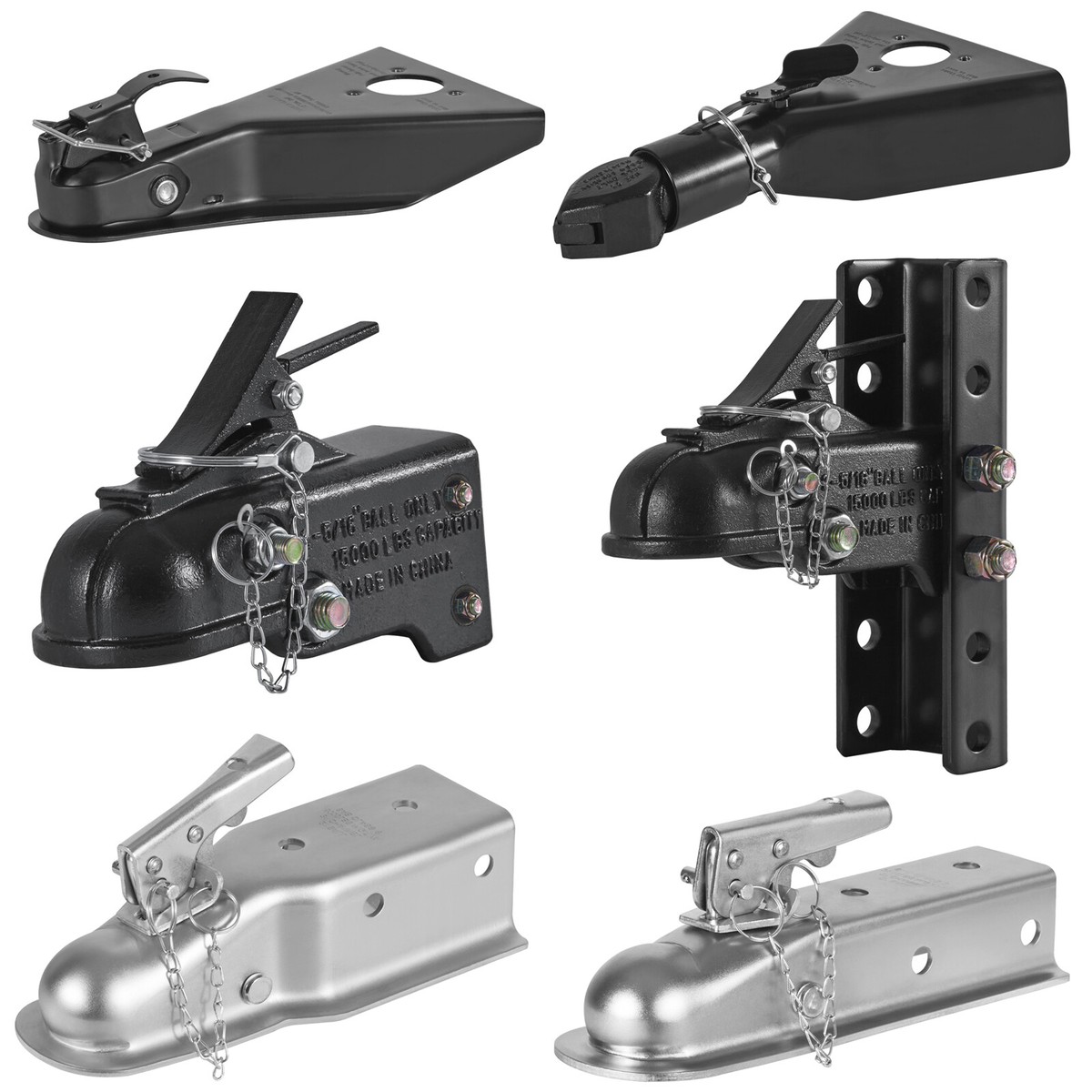 Doppio ricevitore 31,8 cm Drop Hitch by Geny #326 4,5 kg, tri-ball