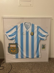 maradona autographed jersey