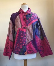 Silver Stream O/s S M L Art-to-wear Embroidered Birds Cut Jacket Blazer Wild Fun