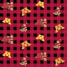 University of Minnesota College NCAA MIN 1207 Durable Cotton Fabric 