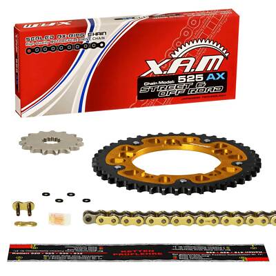 Kettensatz Kawasaki Z 1000 (ZRT00B) 07-09, XAM EXTRA verstärkt GOLD, Stealth