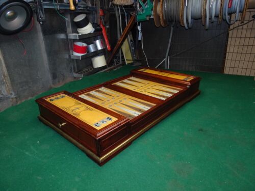 1988 FRANKLIN MINT COLLECTOR'S BACKGAMMON BOARD GAME SET – EXCALIBUR / CAMELOT - Picture 4 of 24