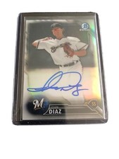 2016 Bowman Chrome Isan Diaz /499 Refractor Auto Rookie