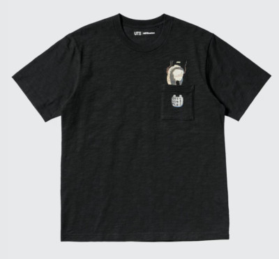 UNIQLO Ukiyo-E Dark Fantasy Museum of Fine Arts Boston Men's Graphic Tee Black L