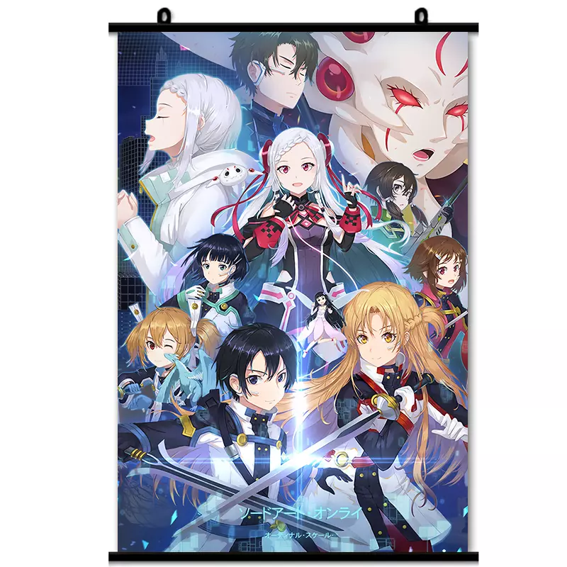 Sword Art Online Game Japanese Anime Wall Decoration Scroll Poster 90*60CM  #046