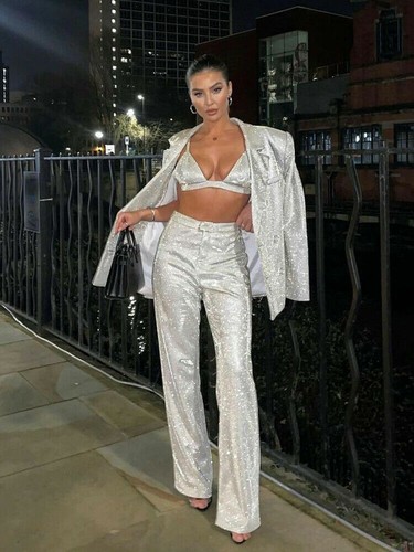 silver two piece set