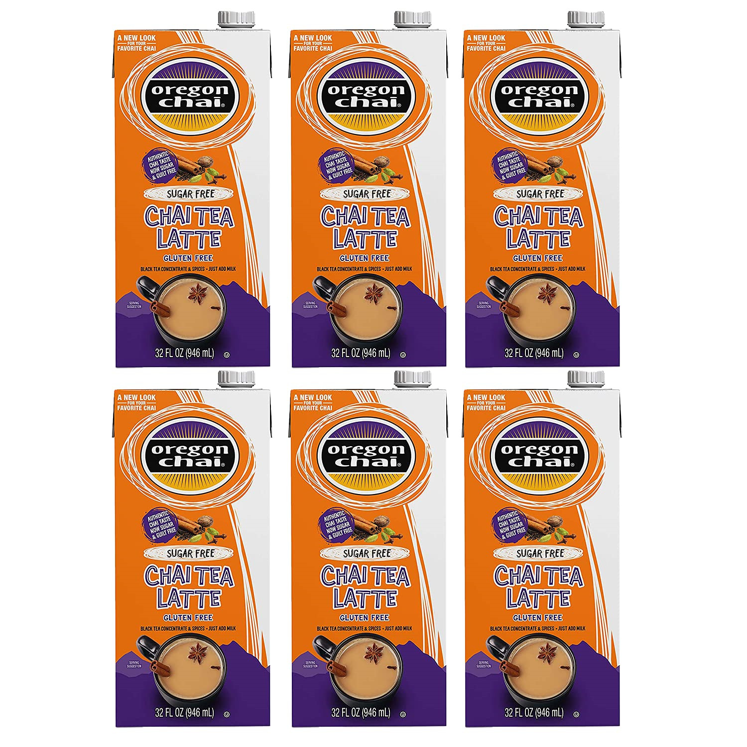 Latte Concentrate 32-ounce Boxes Pack Of 6 Chai