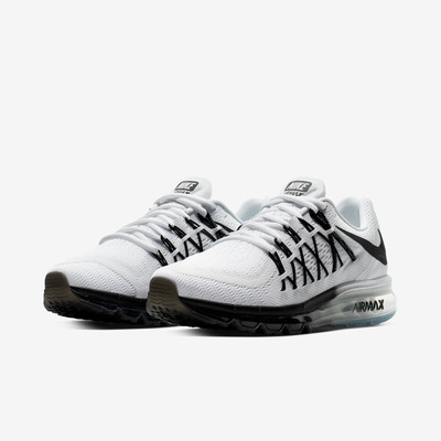 Nike Air Max 2015 Running Shoes White Black Gradient CD7625-100 Men's NEW