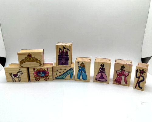 Lot Of 9 “Fairy Tale” Rubber Stamps