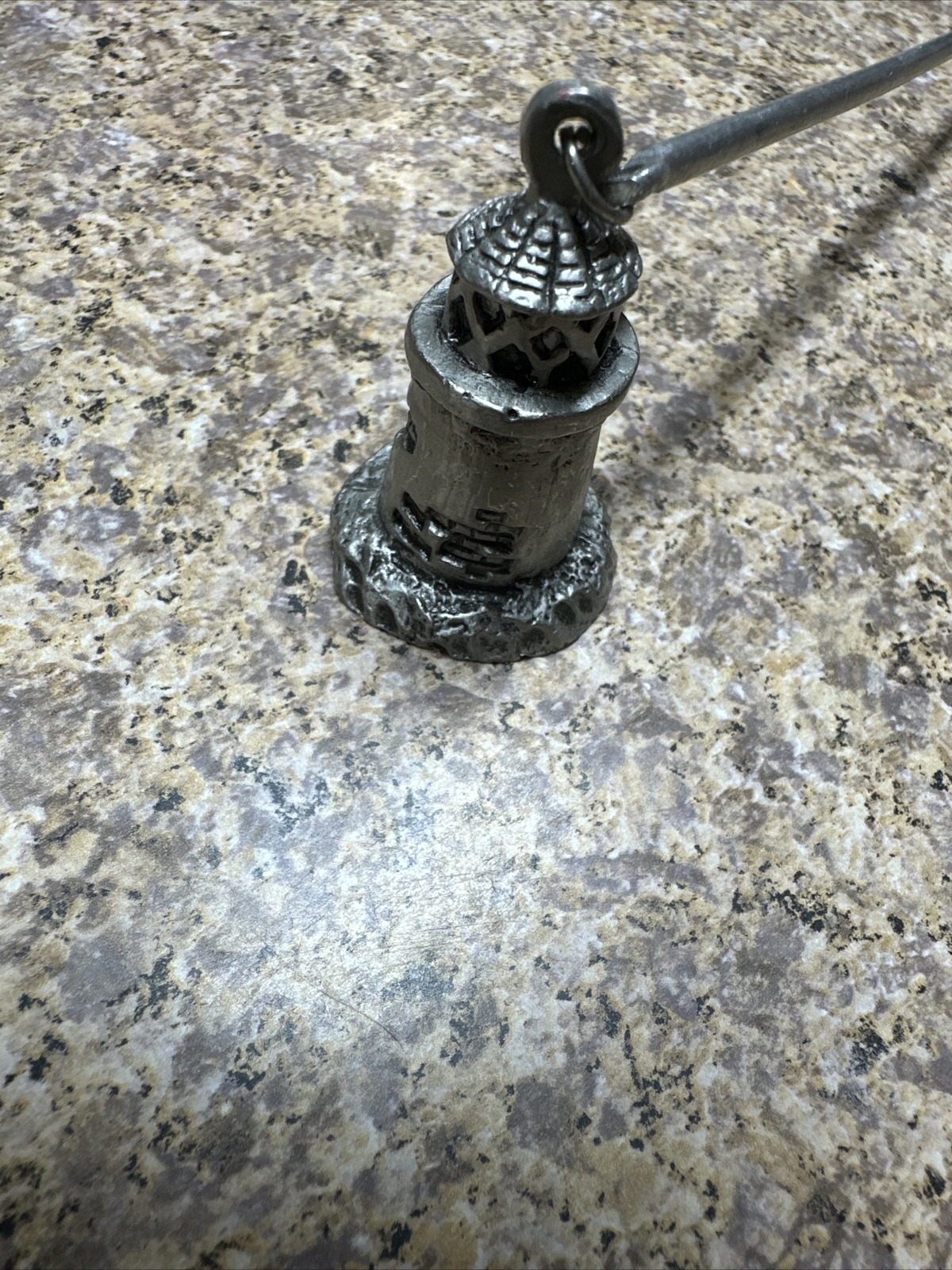 Lighthouse Candle Snuffer Scents & Accents 9" Pewter Nautical Made in