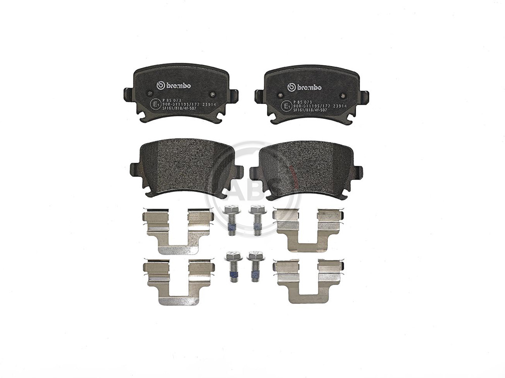 Brake Pads Set fits SEAT ALTEA 5P, 5P1 Rear 1.4 2.0 1.9D 2.0D 2004 on Brembo New - Image 41