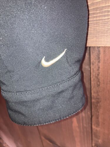 VTG Nike Golf Jacket Mens Medium Storm-Fit Black Pullover 1/4 Zip Windbreaker - Picture 4 of 7