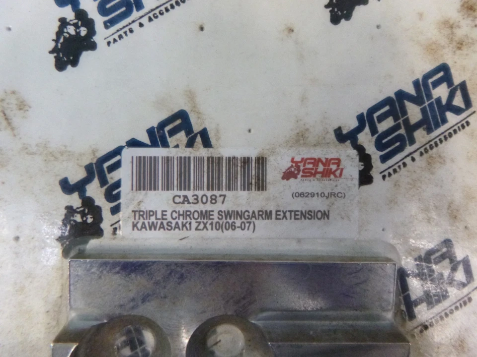 Extensión basculante 06-07 Kawasaki ZX10 R ZX 1000 cromo CNC Billet aluminio Foto 3 de 3