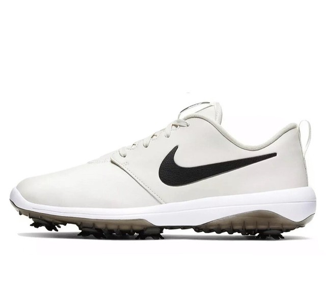 New Men's Nike Roshe G Tour Golf Cleats Off White Cream AR5580 Size 8