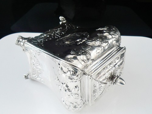 Antique Sterling Silver Bombe Shape Tea Caddy, Daniel Smith & Robert Sharp 1765 - Picture 10 of 12