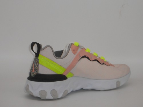 Nike React Element 55 Footwear Running Soft Pink Volt Sneakers Swoosh Size 8.5 - Picture 8 of 10