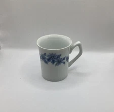 Demitasse Vintage Japanese  Espresso Cup Blue Flower