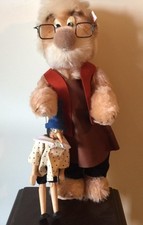 STEIFF GEPPETTO BEAR AND PINOCCHIO MOHAIR BEA...