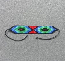 Embera Chami beaded Bracelet by women of the Colombian indigenous tribe 3129