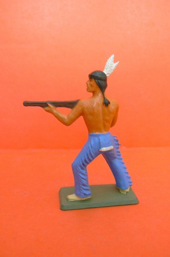 STARLUX MARQUE MICHEL SOOUS LE SOCLE / WESTERN BEL INDIEN AU COMBAT - Picture 5 of 9